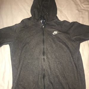 Grey Fleece Nike Jacket